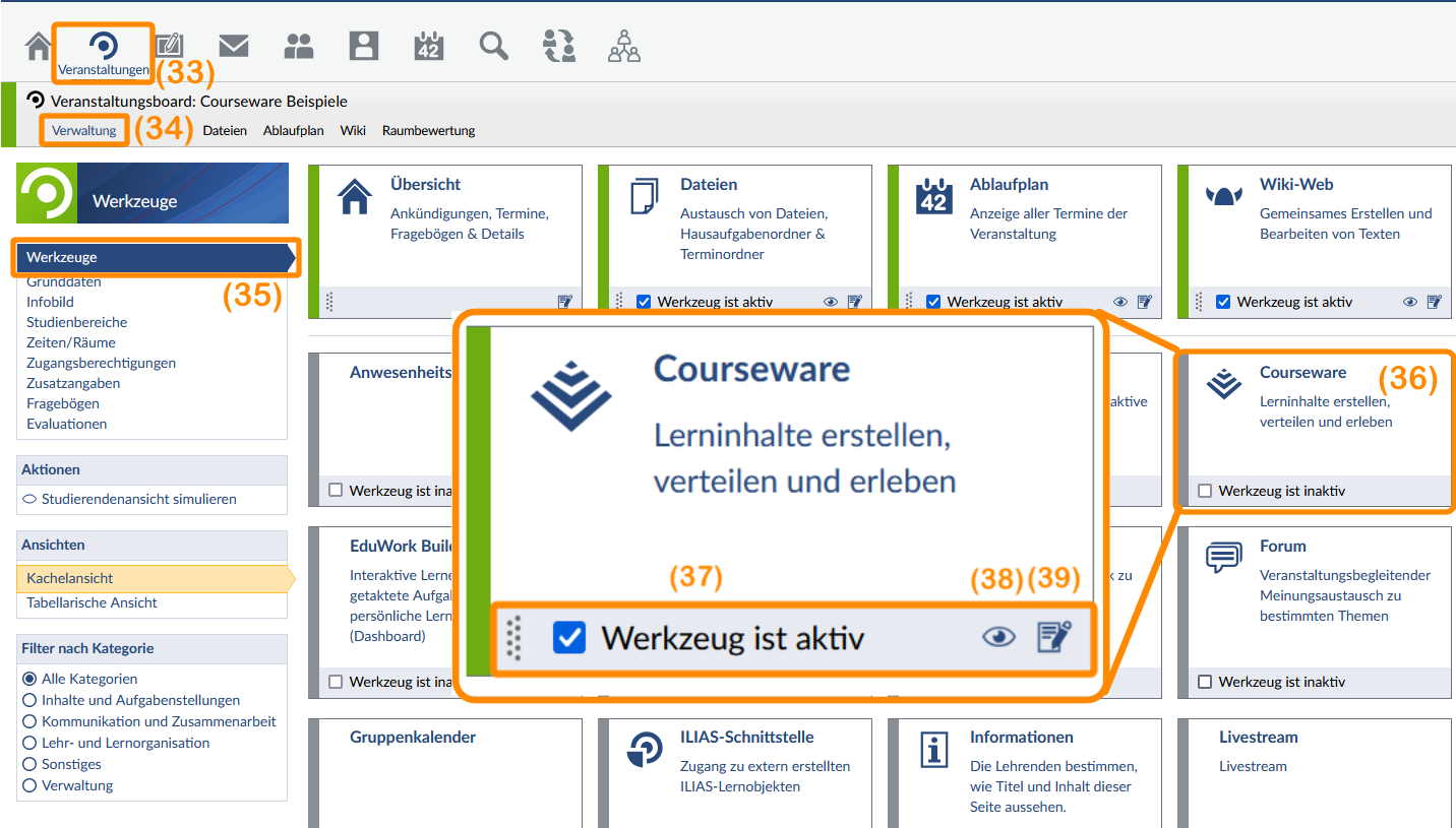 Bestehendes Lernmaterialen exportieren