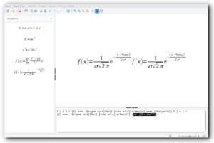 Screenshot von LibreOffice Math