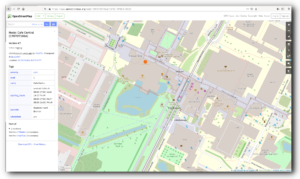Screenshot von OpenStreetMap - der Zentralbereich der Universität Bremen