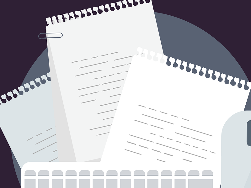 Grafik auf welcher verschiedene Notizzettel zu sehen sind.